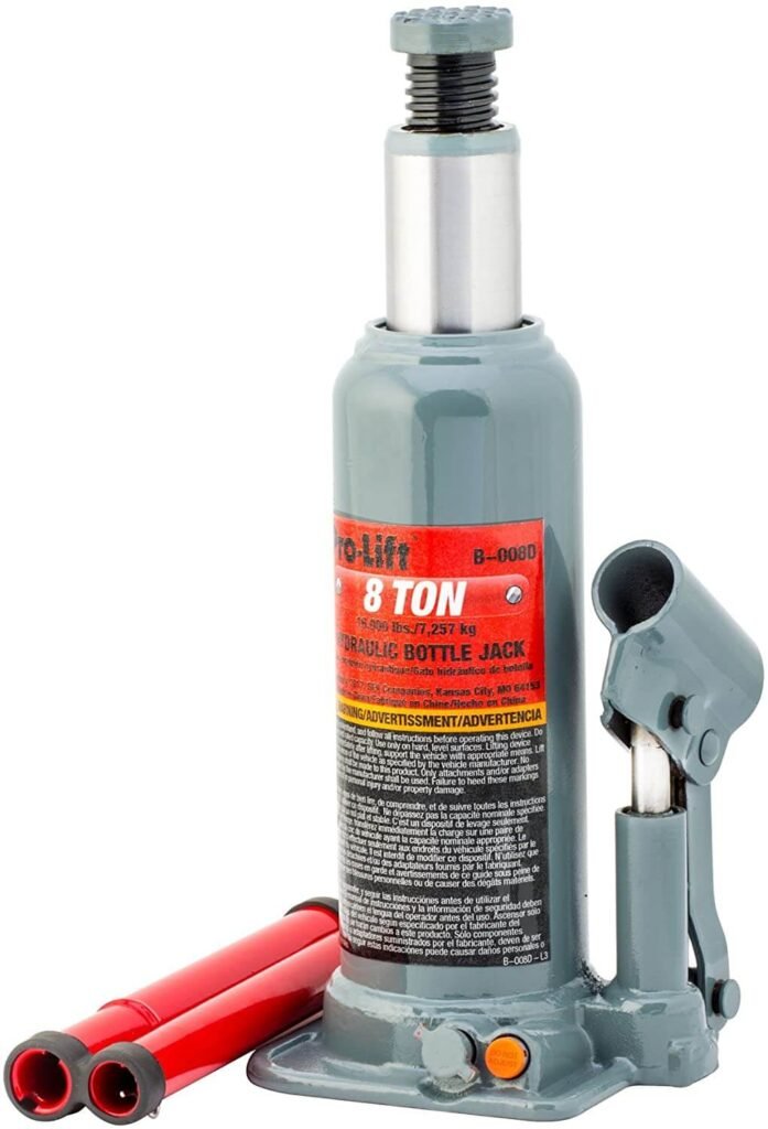 Pro Lift B 008D Grey Hydraulic Bottle Jack