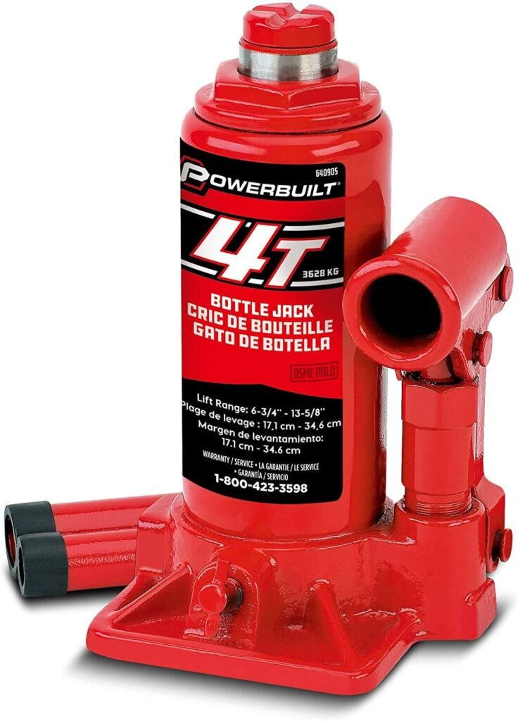 Powerbuilt 640905 Heavy Duty 4 Ton Bottle Jack