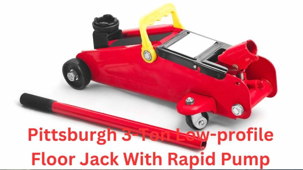 Pittsburgh 3 Ton Low profile Floor Jack With Rapid Pump